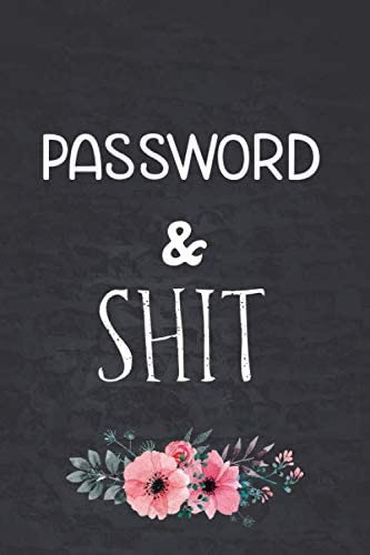 Libro: Password & Shit: Bloc De Notas De Contraseñas En Orde