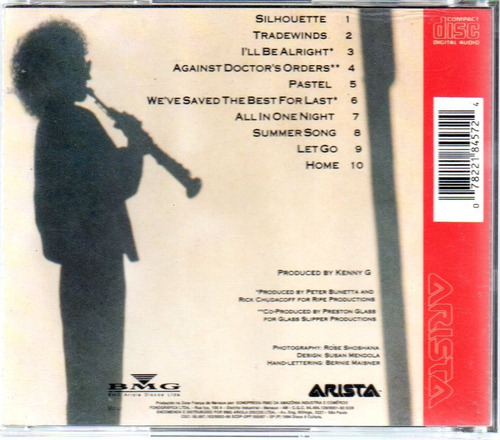 Imagem 2 de 2 de Cd Kenny G Silhouette - Bonellihq Cx435 H18