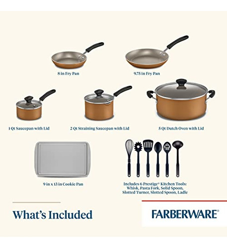 Juego De Utensilios De Cocina Antiadherentes Farberware Cook