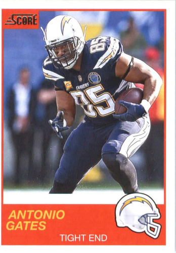 2019 Puntuación 31 Antonio Gates La Chargers Tarjeta De Fútb