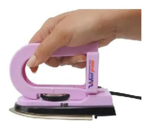 Imagem 1 de 3 de Mini Ferro De Viagem Portátil Baby Rosa Westpress Bivolt W77