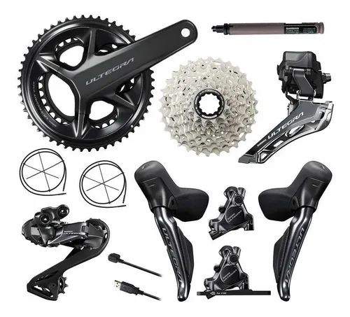 Grupo Shimano Ultegra Di2 R8170 12v 170mm 52/36t Com Rotores