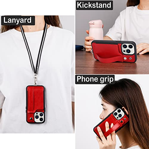 Liston Para Apple iPhone 13 Pro 6.1 Pulgada 5g Rojo Leath-02