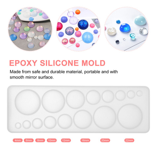 Molde De Epóxi Diy Multi Round Shape Time Molde De Silicone