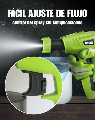Imagen 6 de 9 de Pistola Eléctrica Para Pintar Vido 500w