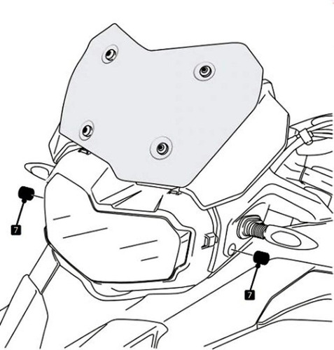 Imagem 3 de 4 de Protetor Farol Bmw F750 F850 Gs Premium Sport Adventure