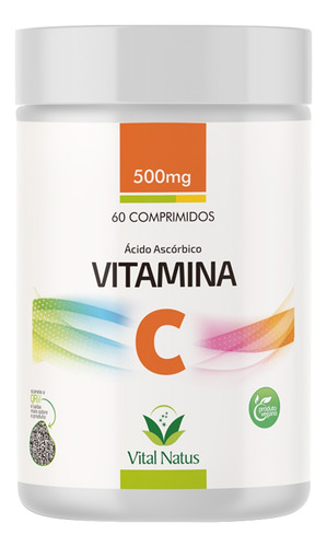 Vitamina C Vital Natus 60 Comprimidos Sem Sabor