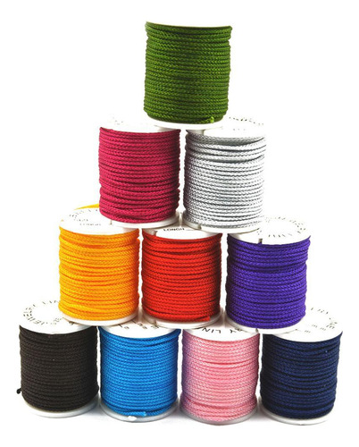 Cuerda China De Hilo De Macramé De Nailon Y Macramé, 10 Roll