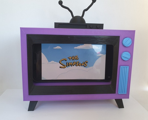 Simil Televisor Los Simpson - Tv Los Simpson En 20 Cm