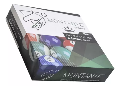 Jogo de Bolas de Sinuca Faixada 50mm – Montante Sports