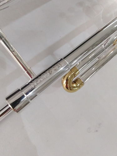 Trombone Hs Musical S760 Sib - Prateado C/ Laqueado - Novo