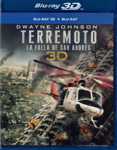 Terremoto La Falla De San Andres Roca Pelicula 3d + Blu-ray