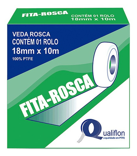 Imagem 1 de 2 de Vedarosca Qualiflon 3/4x10 Kit C/120