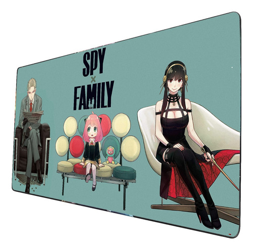 Mouse Pad Largo Spy X Family Portada Diseño Unico  40x90cm