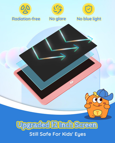 Ea Tableta De Escritura Lcd Tekfun De 12 Pulgadas For Niños