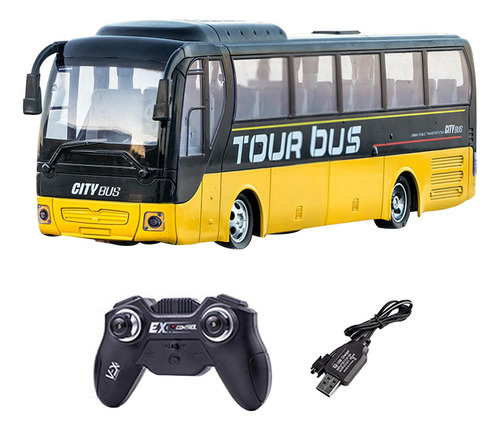 P Coche De Juguete Modelo Rc, Autobús Ligero Con Control
