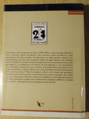 Peronismo Y Prensa Escrita. Raanan Rein Y Claudio Panella
