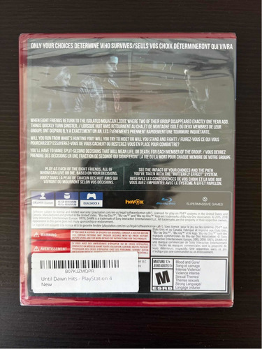 Until Dawn Scea Ps4 Play S Nuevo Cerrado