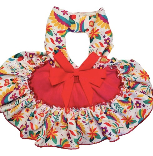 Vestido De Gala Para Mascota Otomi Mexicano Perros Pequeños