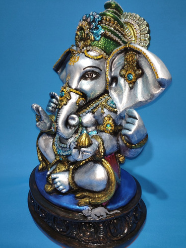 Imagem 3 de 4 de Lord Ganesha Em Gesso - 32 Cm