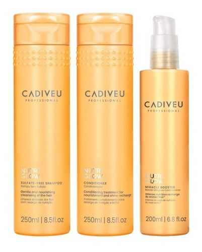 Cadiveu Nutri Glow Kit De Limpeza Home Care 3 Produtos