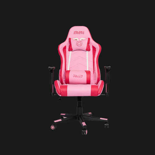 Imagen 2 de 9 de Silla Gamer Stratos Njoytech 2d 180° Rosada - Exclusiva!