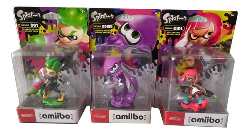 3 Amiibo Splatoon 2 (americanos Primera Edicion)