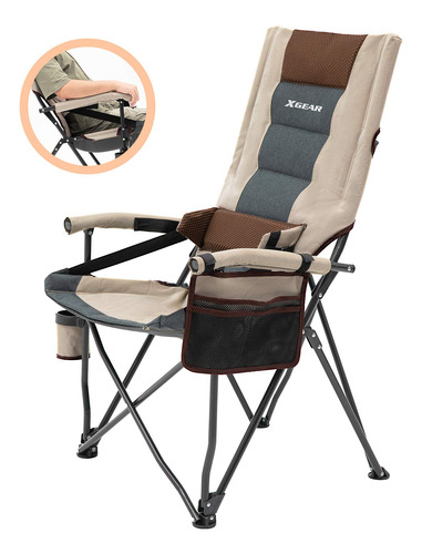 Silla Camping Acolchada Soporte Lumbar Para Exterior