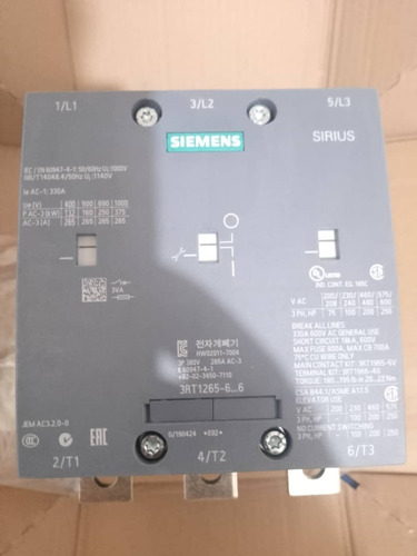 Contactor 265a Siemens 