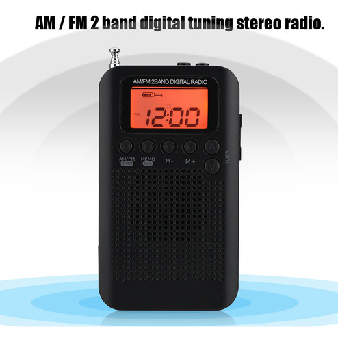 Radio Digital Am Fm Radio Estéreo De 2 Bandas Sintonización