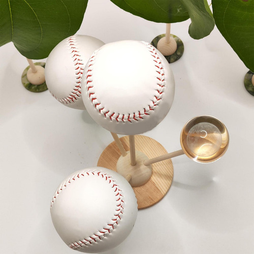 Soporte De Béisbol, Estante De Exhibición De Madera Para