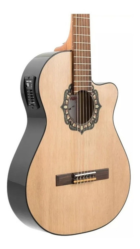 Guitarra criolla clásica Fonseca 38KEC para diestros