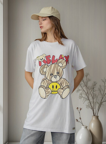 Remera The Rock Moom Oversize Estampada Relax Unisex
