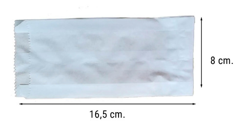 Imagen 2 de 10 de Bolsa Kraft Blanco Bolsas Saco Papel 1/4 Kg 100 Unidades
