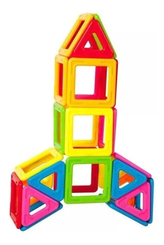 Imagen 6 de 11 de Magneticos Magnific 62 Piezas Bloques Imanes Formas Edu