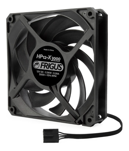 Imagen 4 de 4 de Frigus Hp12-x 3000rpm Cooler 120mm Pwm Ruleman Alta Presión