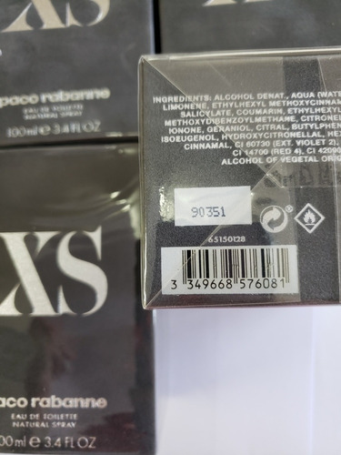 Perfume masculino Paco Rabanne Xs Edt 100ml