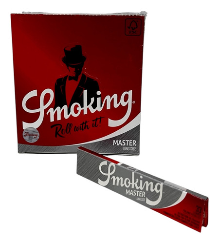 Seda Smoking King Size Master (prata) Caixa Fechada Sem Sabor