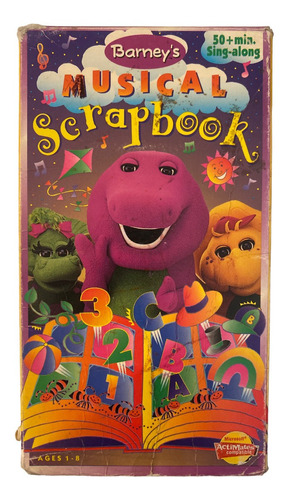 Vhs En Ingles Barney Musical Scrapbook Barney El Dinosaurio