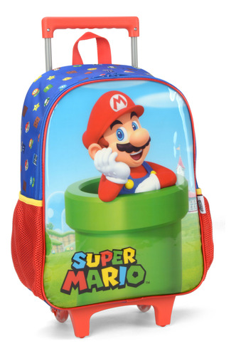 Mochila Rodinha G Super Mario Luigi Nintendo Ic39432