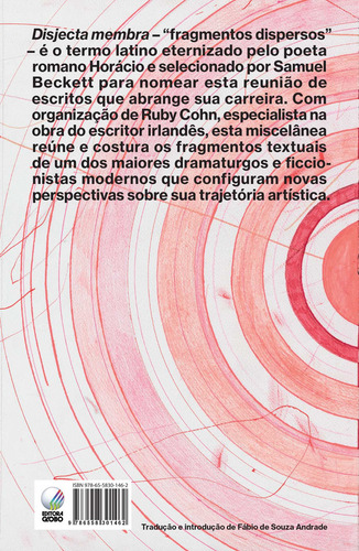 Disjecta: Escritos dispersos e um fragmento dramático, de Beckett, Samuel. Editorial Editora Globo S/A, capa mole em português, 2022