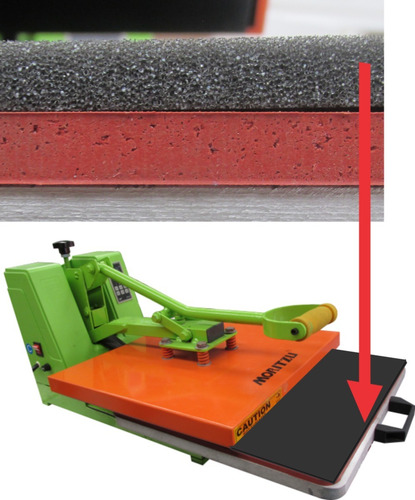 Plancha Sublimacion Usar C Colchon Neopreno Ayuda Sublimar Color Gris Oscuro