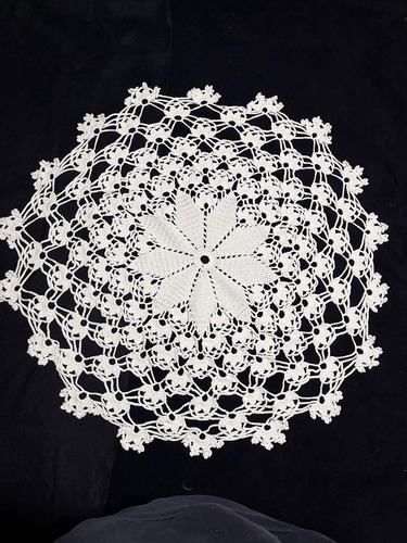 Paño Mesa Centro Tejido A Crochet Grande (80 Cms)