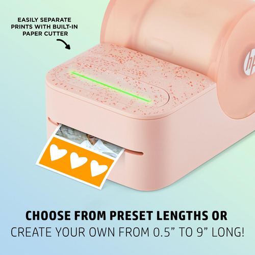 Impressora Hp Sprocket Panorama Instant Color Label Rosa