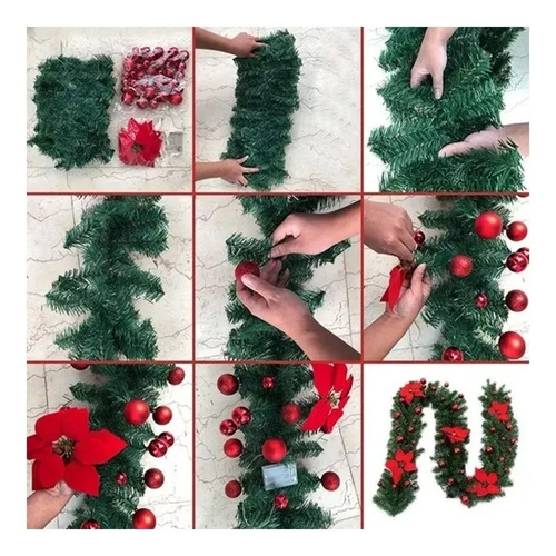 Navidad Guirnalda De Ratn Led Navidea De 2.7 M Decorativa