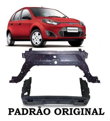 Imagem 7 de 7 de Kit Painel Frontal Superior Inf Fiesta 2011 2012 2013 2014
