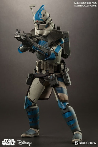 Star Wars Clone Trooper Fives Fase Ii Sideshow 1/6 (Usado)