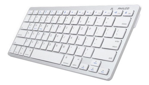 Teclado bluetooth Philco AP382 QWERTY color blanco
