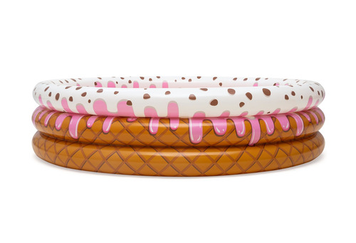 Imagen 2 de 6 de Pileta inflable redonda Bestway Sundae Funday 51144 Cute ice cream de 1.6m x 38cm 390L rosa y marrón caja
