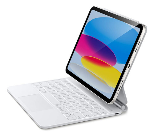 Funda De Teclado Esr Magic Para iPad 10th Gen (2022) Blanca